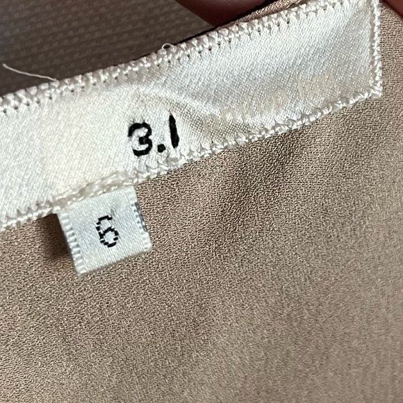 3.1 Phillip Lim • Black Tan 100% Silk Blouse - Picture 4 of 5